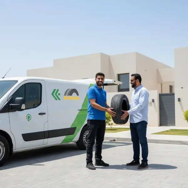 خدمة توصيل الإطارات السريعة في المملكة العربية السعودية.